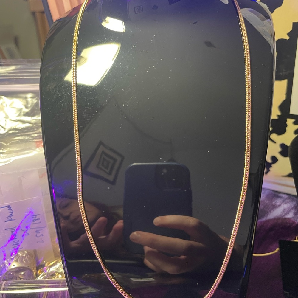 Solid 18k Dubai Yellow Gold Curb Link Necklace -Brand New! 2025 LISTING!